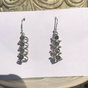 Jewelry - Moldavite Sterling Silver Earrings Jewelry - Moldavite Sterling Silver Earrings